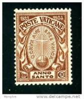 VATICAN 1933 Année Sainte 0,80 L.  Neuf Sans Charnière  **  Sass. 17 - Nuevos