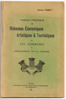 Tableau Synoptique Des Richesses économiques, Artistiques Et Touristiques Des 289 Communes De Corrèze, Victor Forot 1921 - Limousin