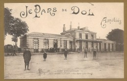 DOL De BRETAGNE - La Gare (coté Ouest) - Voyagée 1916 - GARE - Dol De Bretagne
