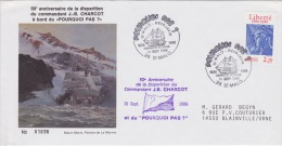 PLIS ARCTIQUE  Pourquoi Pas DERNIER VOYAGE JB CHARCOT ST MALO 16-09-1986 - Arctische Expedities