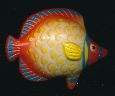 MAGNET : POISSON Rouge, Bleu Jaune - Animali & Fauna