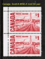 CANADA    Scott  # 465B**  VF MINT NH PAIR - Unused Stamps