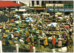 Carte Postale Guadeloupe  Pointe-à-Pitre  Le Marché  Trés Beau Plan - Pointe A Pitre