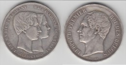 **** BELGIQUE - BELGIUM - BELGIE - 5 FRANCS 1853 ROYAL WEDDING LEOPOLD I - SILVER **** EN ACHAT IMMEDIAT - 5 Frank