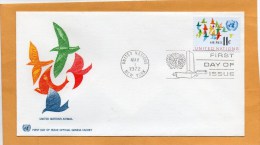 United Nations New York 1972 FDC - FDC