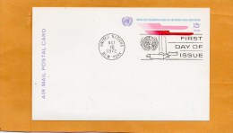 United Nations New York 1972 Card - FDC