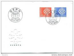 SUISSE FDC  Europa 1959 - FDC