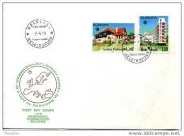 FINLANDE Mi 825-6  Europa 1978 FDC Non-adressé - FDC