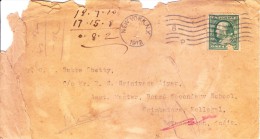 United State Of America Commercial Cover  To Kollegal, India With Wrong Address-miscent To Quetta, Interesting Cover - Storia Postale