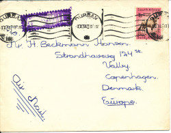 South Africa Cover Sent Air Mail To Denmark Durban 3-11-1958 - Lettres & Documents