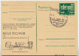 DDR P79-18c-78 C68-b Postkarte PRIVATER ZUDRUCK Sprengfahrzeug Tangerhütte Sost. 1978 - Private Postcards - Used