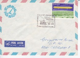 Romania   ; 1981 ; 50 Years After The Meeting Airship LZ-127 Graf Zeppelin With Icebreaker Malighin ; Special Cancell. - Eventos Y Conmemoraciones