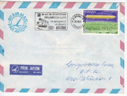 Romania   ; 1981 ; 50 Years After The Meeting Airship LZ-127 Graf Zeppelin With Icebreaker Malighin ; Special Cancell. - Evenementen & Herdenkingen