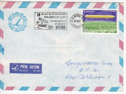 Romania   ; 1981 ; 50 Years After The Meeting Airship LZ-127 Graf Zeppelin With Icebreaker Malighin ; Special Cancell. - Événements & Commémorations