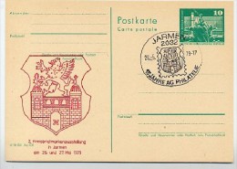 DDR P79-7-79 C83 Postkarte PRIVATER ZUDRUCK Wappen Jarmen Sost. 1979 - Private Postcards - Used