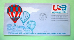 USA 1973 FDC Aerogramme Albuquerque - 15c Air Mail - Balloons - 1961-80