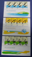 Strip 4 Margin-China 2012-13 Beach Games - Haiyang Stamps Volleyball Roller Skating Water-skiing Sport - Volleyball