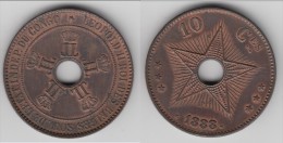 HIGH QUALITY **** CONGO BELGE - CONGO FREE STATE - 10 CENTIMES 1888 LEOPOLD II **** EN ACHAT IMMEDIAT !!! - 1885-1909: Leopold II