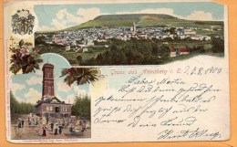 Gruss Aus Annaberg 1900 Postcard - Annaberg-Buchholz