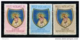 VATICAN 1954  Fin De L'année Mariale  Sass. 189-91  NC * - Unused Stamps