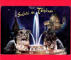 ITALIA - Piemonte - Cartolina Viaggiata Nel 1967 - TORINO - Saluti - Vedute - Autres Monuments, édifices