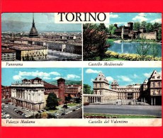 ITALIA - Piemonte - Cartolina Viaggiata Nel 1969 - TORINO - Vedute - Castello - Andere Monumente & Gebäude