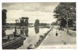 "France 77 - Saint-Mammes - Le Quai Et Le Canal" - Saint Mammes