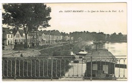 "France 77 - Saint-Mammes - Le Quai De Seine Vu Du Pont - L.C." - Saint Mammes