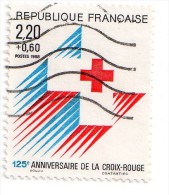 France, CR, Croix Rouge, 125ème Anniversaire De La Croix Rouge, N° 2555, De 1988, Oblitéré - Altri & Non Classificati