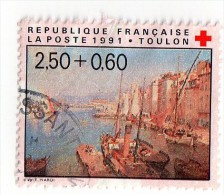 France, CR, Croix Rouge, Francois Nardi, Toulon, N° 2733, De 1991, Oblitéré - Autres & Non Classés
