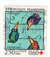 France, CR, Croix Rouge, L'entraide, Strasbourg, N° 2783, De 1992, Oblitéré - Sonstige & Ohne Zuordnung