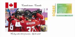 Spain 2014 - XXII Olimpics Winter Games Sochi 2014 Gold Medals Special Prepaid Cover - Ice Hockey Canada Team - Winter 2014: Sotschi