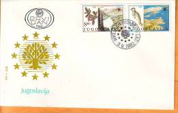 Yugoslavia 1982 Y FDC Nature Protection Mi No 1943-44 Postmark Beograd 03.09.1982. - FDC