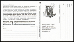 B1-003L- Carte Pétition Avec Pseudo Timbre Marianne De Beaujard. - Enteros Privados