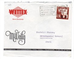 481/600 - PAESI BASSI OLANDA , Lettera Per L' Italia . Francobollo Isolato - Storia Postale