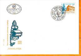 Yugoslavia 1983 Y FDC 100th Ann Of Telephone In Serbia  Mi No 1975 Postmark Beograd 15.03.1983. - FDC