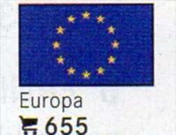 6 Coins+Flaggen-Sticker In Farbe EUROPA 7€ Kennzeichnung Von Alben Karten Sammlungen LINDNER #655 Flag Of EU CEPT Europe - Altri & Non Classificati