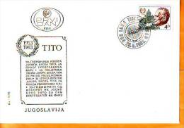 Yugoslavia 1983 Y FDC Famous Persons Josip Broz Tito Mi No 1988  Postmark Beograd 25.05.1983. - FDC