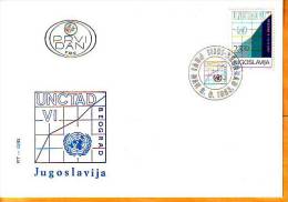 Yugoslavia 1983 Y FDC Organisations UNCTAD Conference Mi No 1993  Postmark Beograd 06.06.1983. - FDC