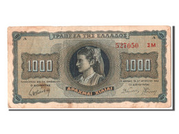 Billet, Grèce, 1000 Drachmai, 1942, 1942-08-21, TB+ - Grèce