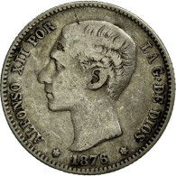 Monnaie, Espagne, Alfonso XII, Peseta, 1876, Madrid, TB+, Argent, KM:672 - Sonstige & Ohne Zuordnung