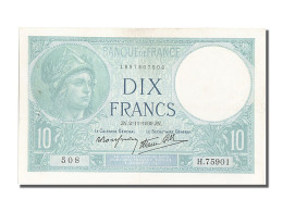 Billet, France, 10 Francs, 10 F 1916-1942 ''Minerve'', 1939, 1939-11-02, SUP - 10 F 1916-1942 ''Minerve''