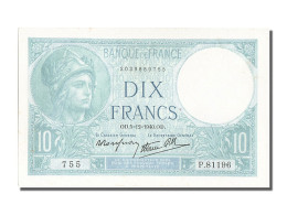 Billet, France, 10 Francs, 10 F 1916-1942 ''Minerve'', 1940, 1940-12-05, SPL - 10 F 1916-1942 ''Minerve''