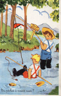 Illustrée Signée MIRI BOCT : Petits Pêcheurs - Humorous Cards