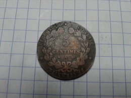 MONNAIE FAUTEE   (5 CENTIMES CERES 1879 A ) - Varietà E Curiosità