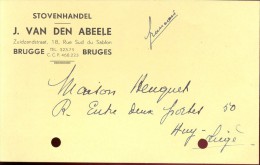 Briefkaart Carte Lettre - Pub Reclame Stovenhandel J. Van Den Abeele - Brugge 1945 - Postcards 1934-1951