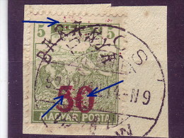 HARVESTERS-50 ON 5 FIL-OVERPRINT-BARANYA-ERROR-YUGOSLAVIA-HUNGARY-1919 - Baranya