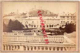 ITALIE- ITALIA- GENOVA  - PHOTO  PAPIER ALBUMINE SUR CARTON EPAIS- C. DEGOIX VIA CARLO FELICE- FOTOGRAFO DA RE D'ITALIA - Antiche (ante 1900)