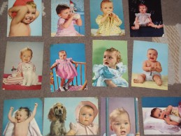 12 Card AK Ansichtskarten Baby Mit Hund Dog Chien Bottle - Collections, Lots & Series
