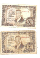 2 Billets 100 Pesetas - 100 Pesetas